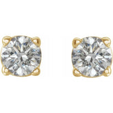 14K Yellow 1/5 CTW Natural Diamond Stud Earrings